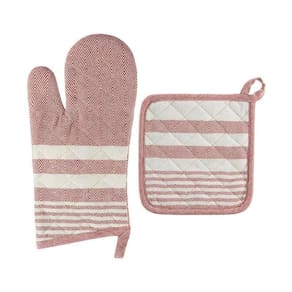Jogo de Luva e Descanso de Panela Home Style Stripes