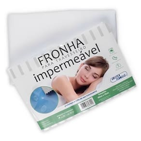 Kit 2 Fronhas 100% Impermeaveis Tecido Zíper Não Alérgico