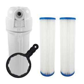 Filtro Água Caixa Dágua Cavalete + 2 Refil Plissado Lavável