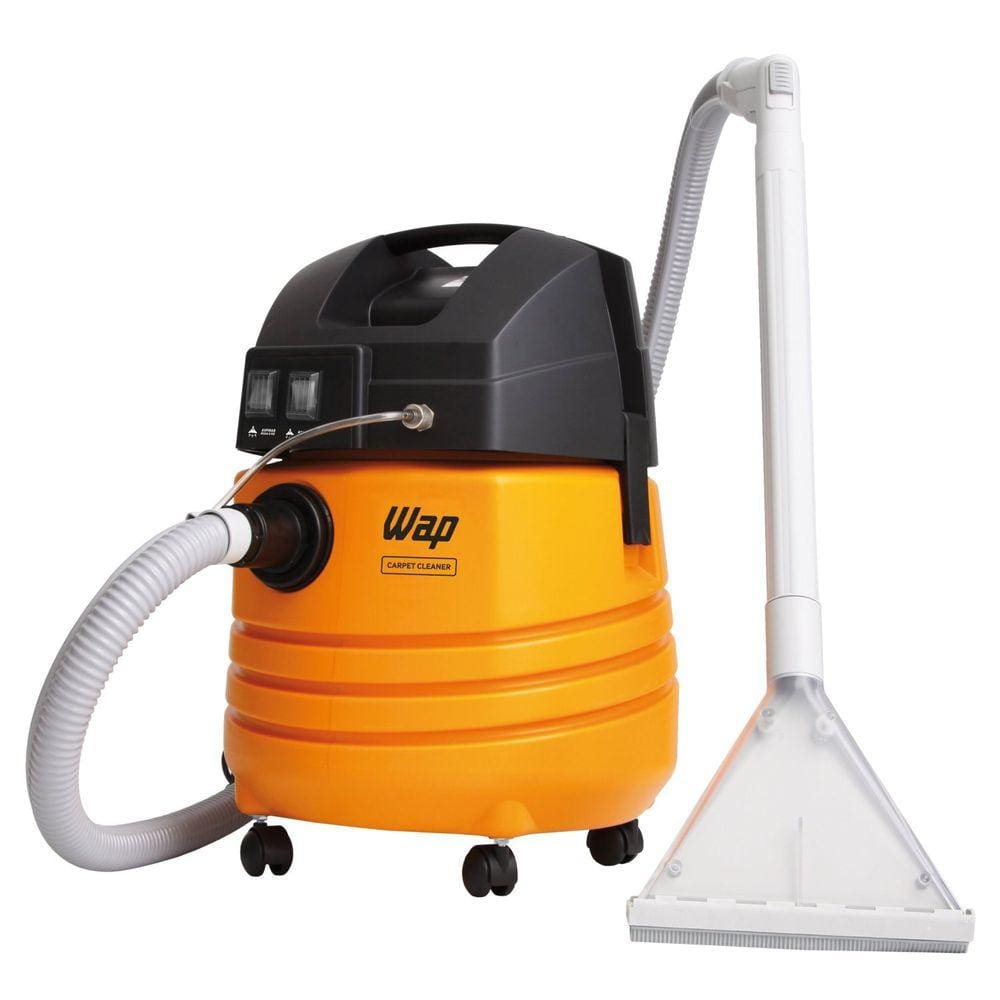 Extratora de Limpeza WAP Carpet Cleaner 1600W Utilização Profissional Bocal de Sopro, Borrifa e Aspira 127V Amarelo