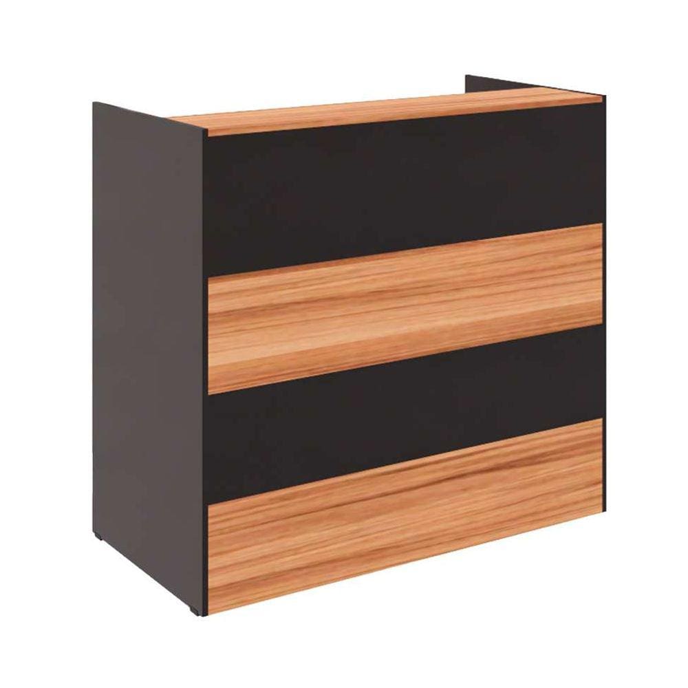 balcão ção nogal sevilha e preto 120 cm