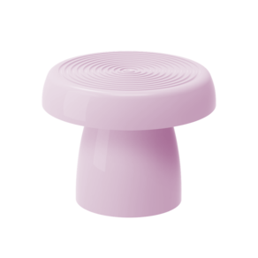 BANDEJA REDONDA ALEGRA 20 CM + PÉ (VASO) 15 CM - ROSA CANDY - Produfest