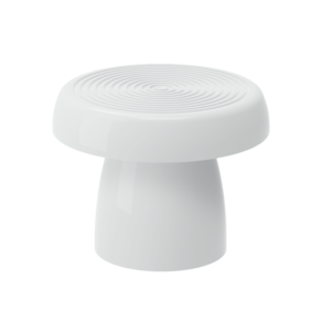 BANDEJA REDONDA ALEGRA 20 CM + PÉ (VASO) 15 CM - BRANCA - Produfest