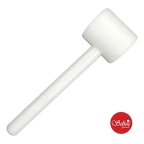 Martelo Cozinha 30cm Maciço Polietileno Branco Profissional