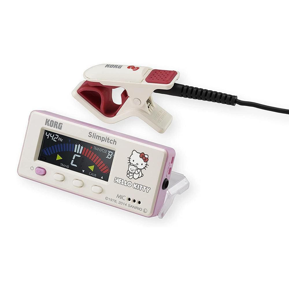 Afinador Cromático Korg Slimpitch Hello Kitty Sopro Branco