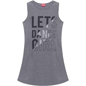 Vestido Infantil Regata Lets Dance Girl Meia Malha Amora Ref: 51.420 12/18