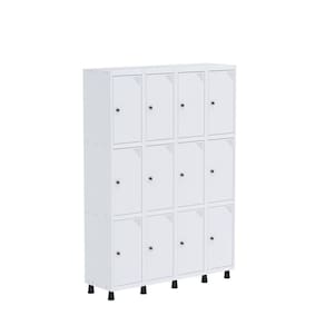 Armario Roupeiro 12 Portas Aço GRP 504/12 Branco