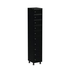Armario Porta Objeto 10 Portas Aço APOP 501/10 Preto