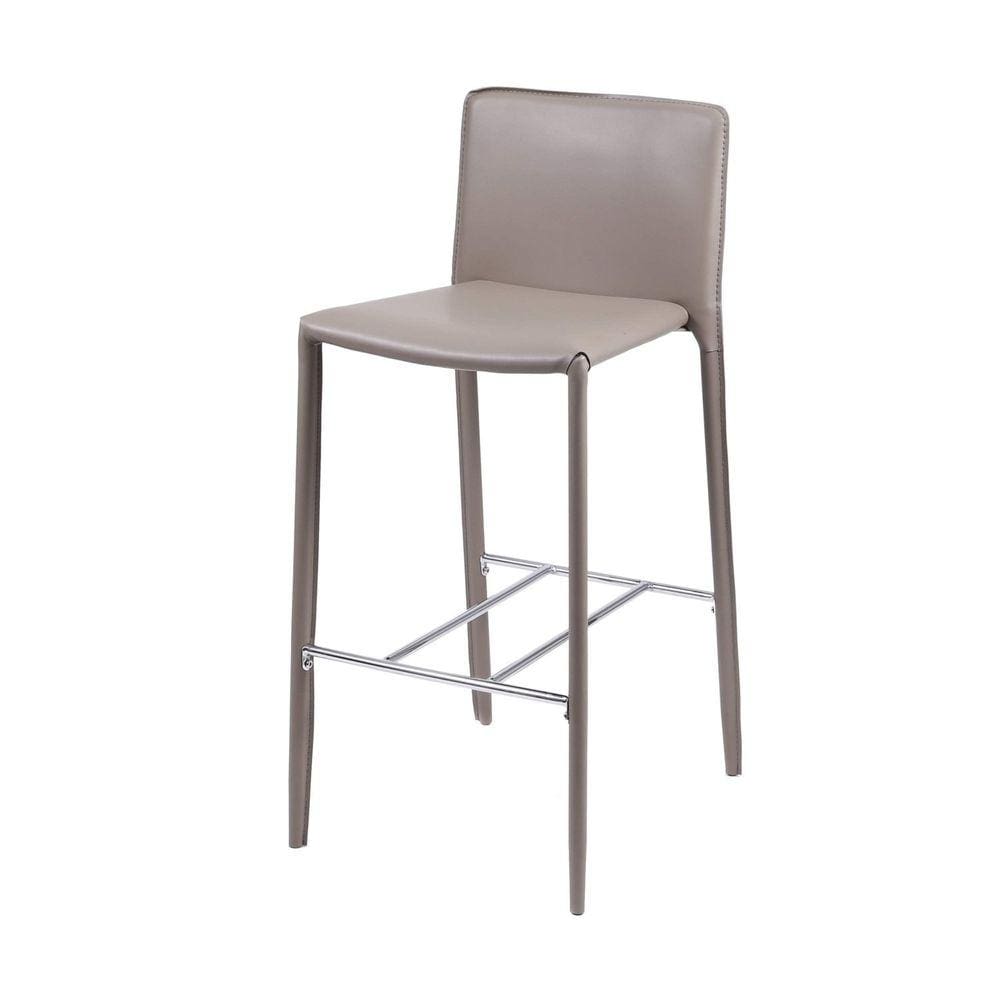 Banqueta Alta Sintético OR Design Cinza