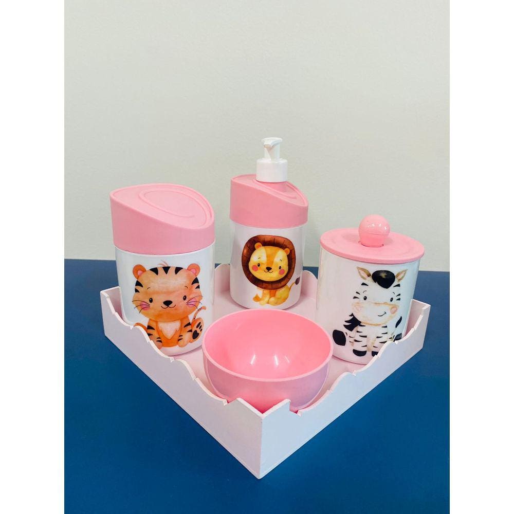 Kit Higiene Safari (Leão, Zebra, Tigre)