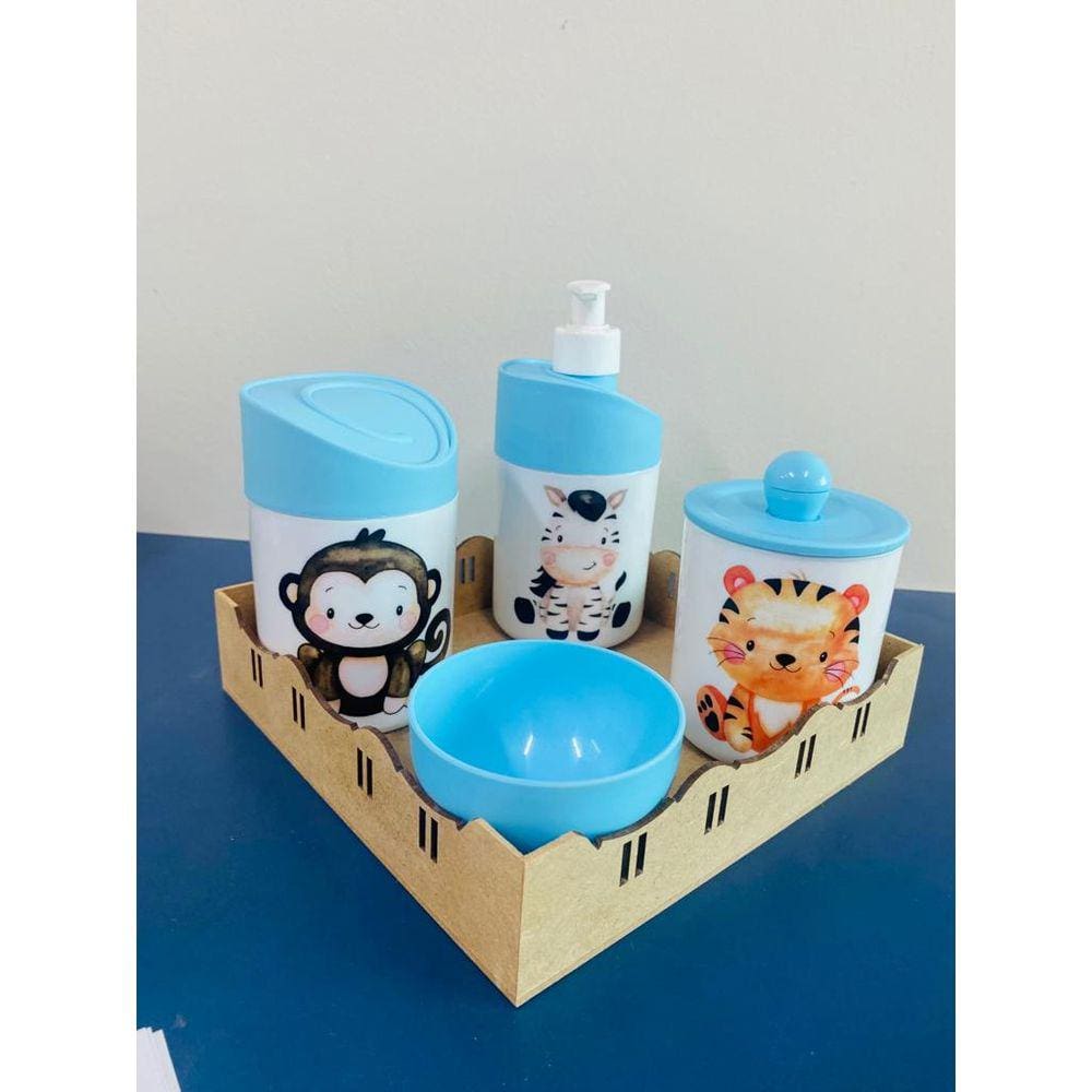 Kit Higiene Safari (Macaco, Zebra, Tigre)