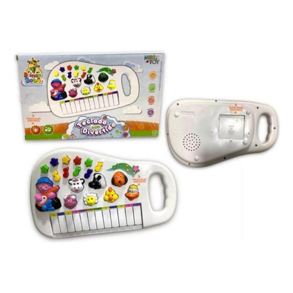 Piano animal Pianinho Infantil Teclado Musical Bebê Ia Ia O Bichos