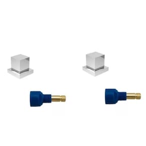 2 Acabamento P/ Registro Quadrado 3/4 Com Adaptador Fabrimar