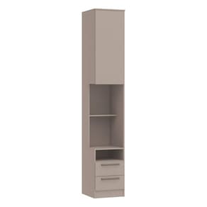 Mesa de Cabeceira Modulada Reto 1 Porta 2 Gavetas Requinte+ Móveis Castro Duna Line