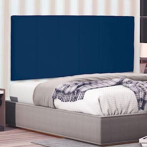 Cabeceira Suspensa Queen 160cm Suede Ravenna Spezzia Azul Marinho