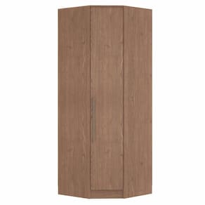 Guarda Roupa Modulado Canto Oblíquo 1 Porta Requinte+ Móveis Castro Macadâmia