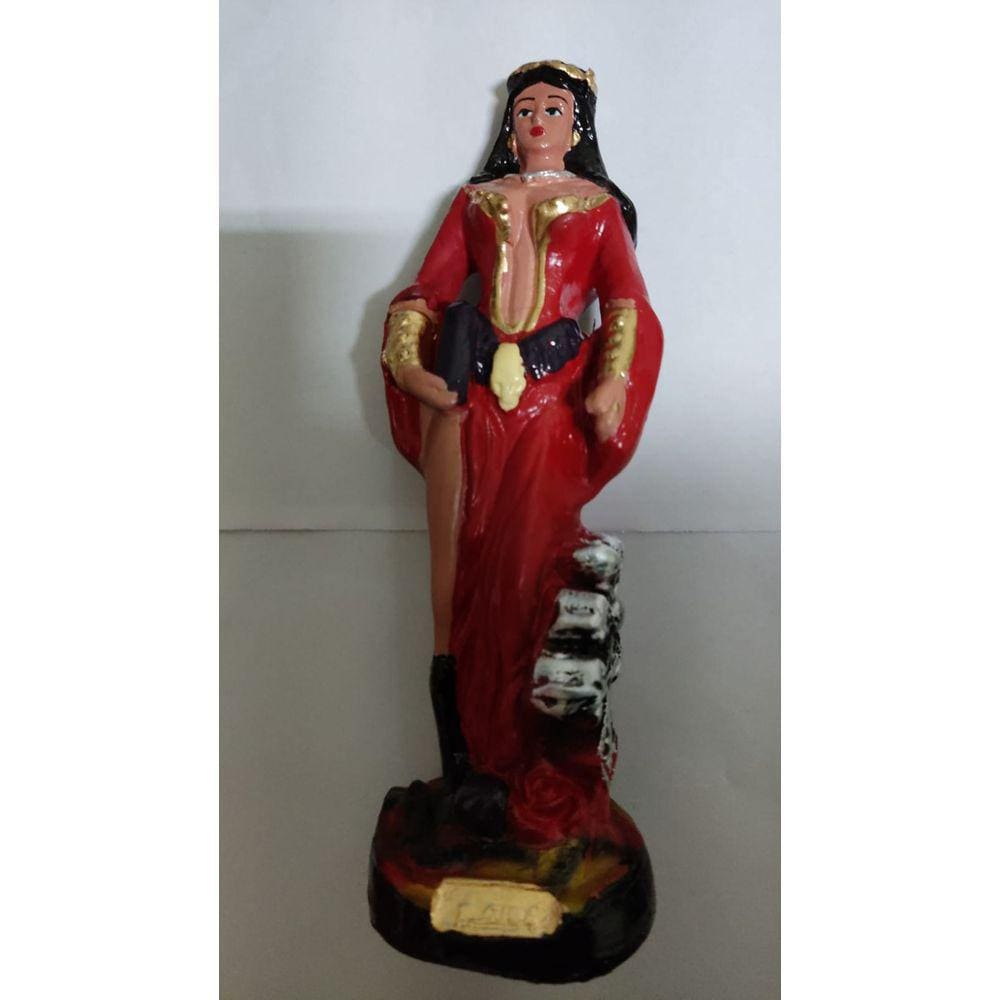Imagem Pomba Gira Rainha da Calunga Escultura Gesso 20 cm