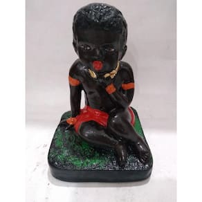 Imagem Ere de Xango Escultura Estatua Gesso 20 Cm