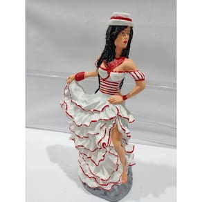Imagem Navalha Branca (Rica) Escultura Gesso Estatua 25 Cm