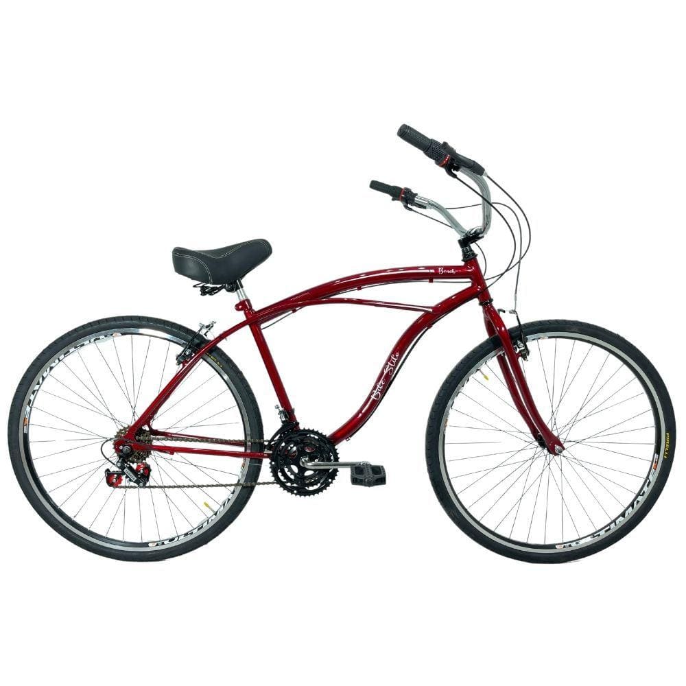 Bicicleta Beach Caiçara Aro 29 Freio V-Brake Masculina Vermelho