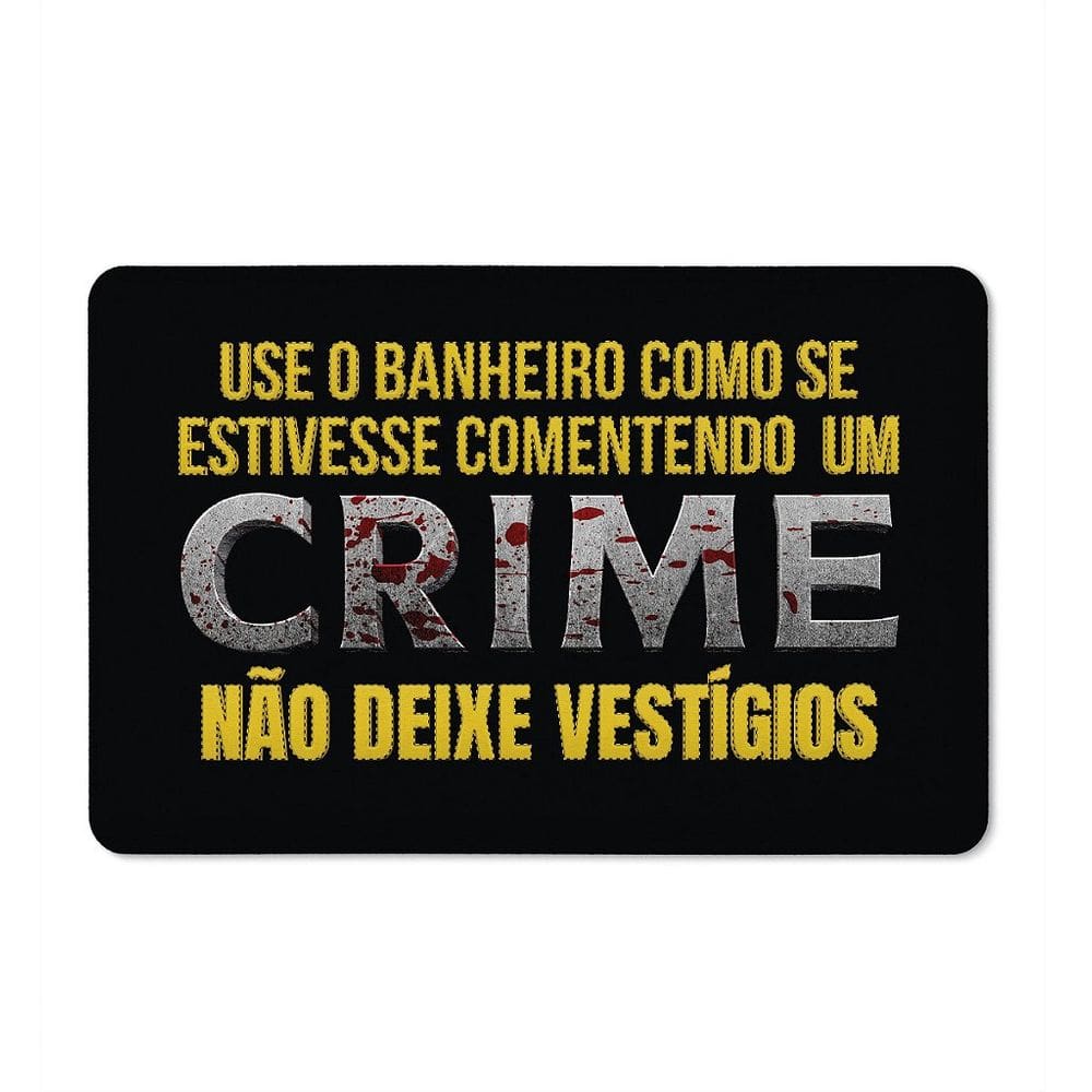 Tapete de Tecido Multiuso 60x40cm - Crime