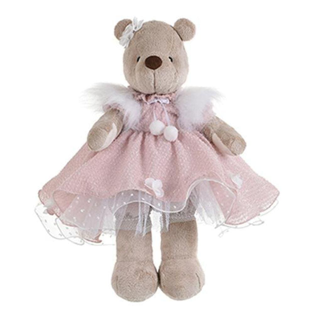 Ursa De Pelúcia Kikinha Pancake Rosa