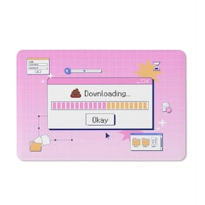 Tapete de Tecido Multiuso 60x40cm - Download Pink Cute