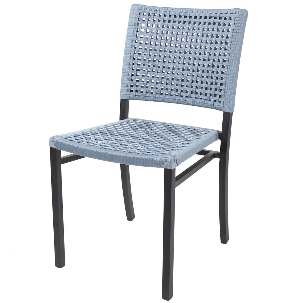 Cadeira Ana- Fita Náutica Azul/Preto