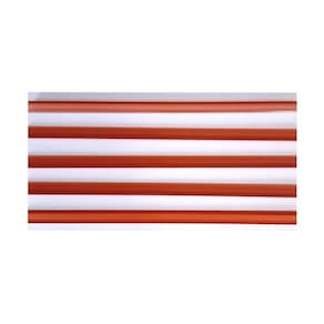 Porta Etiqueta Bandeja Gondola LX 92 Cm Laranja Kit Com 30