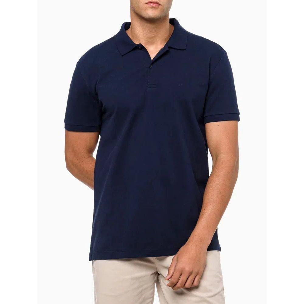 Camiseta Masculina Polo Básica Calvin Klein