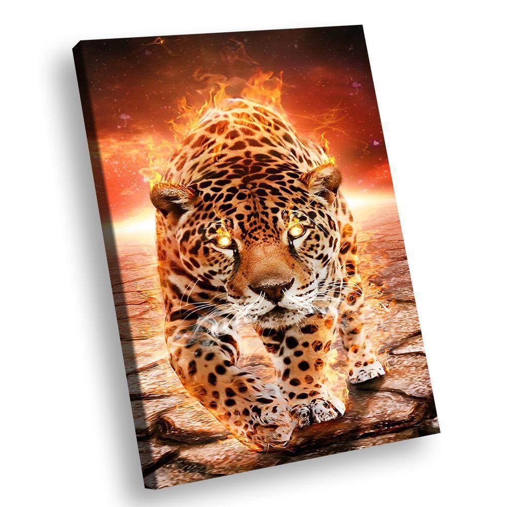 Fire Leopard Br Artes Pequeno 60x40