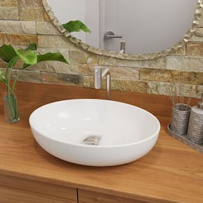 Cuba Pia Banheiro Luna Com Torneira Inox E Valvula Click Branco Branco
