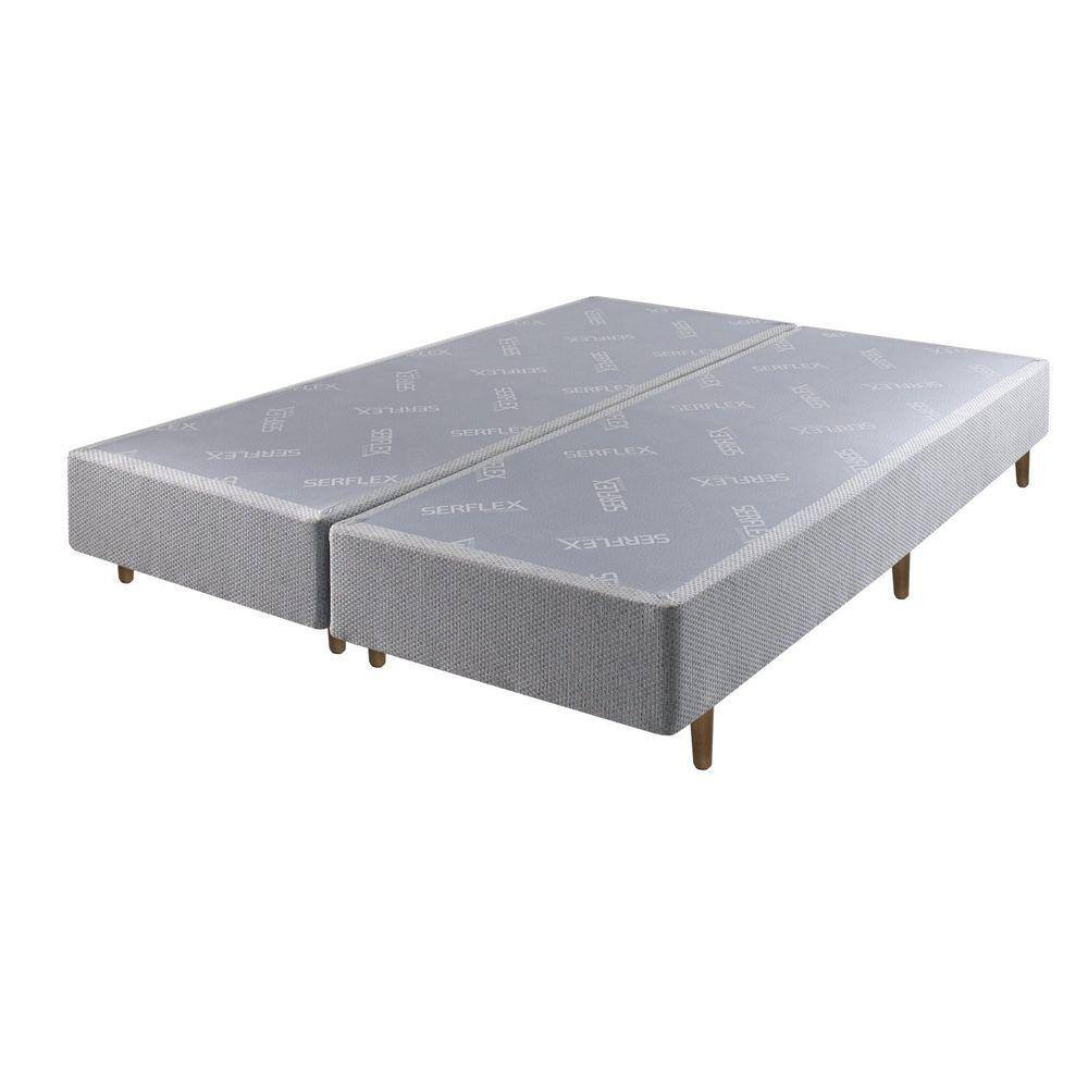Base BOX Serflex Atena 24x193x203cm Cinza