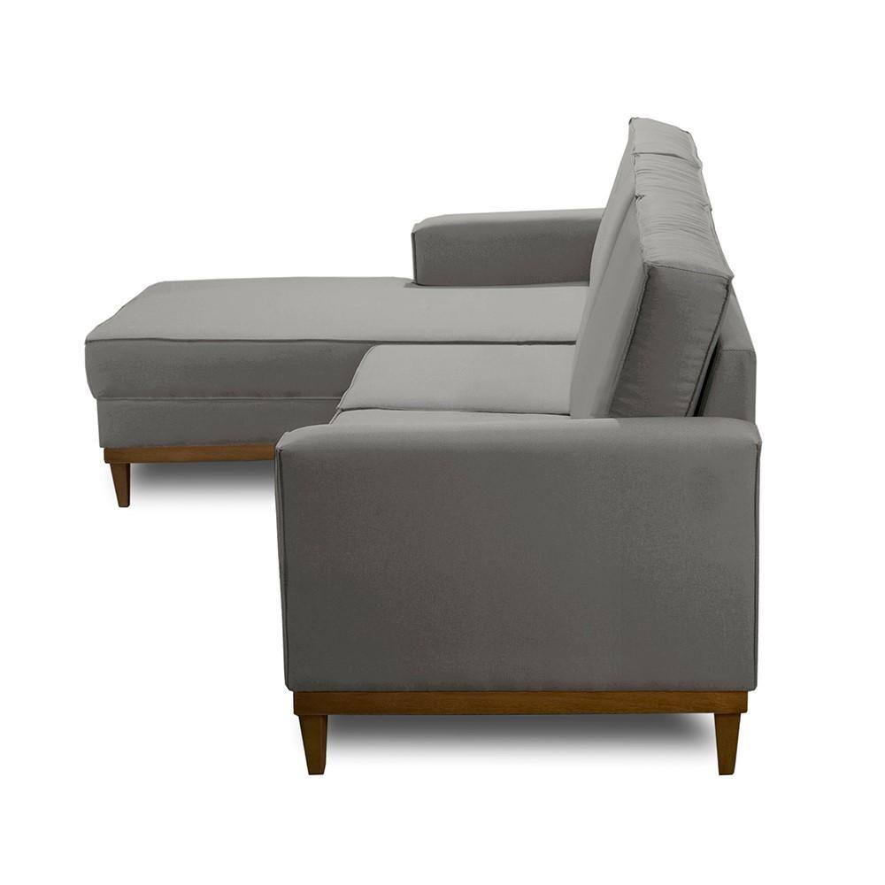 Sofá 3 Lugares 2,60m Living com Chaise Esquerdo | Casas Bahia