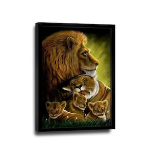 Quadro Família Abençoada Colorido -- Br Artes