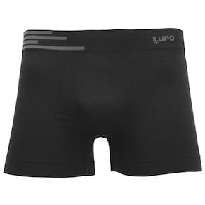 Cueca Boxer Lupo Microfibra Preta - Masculino