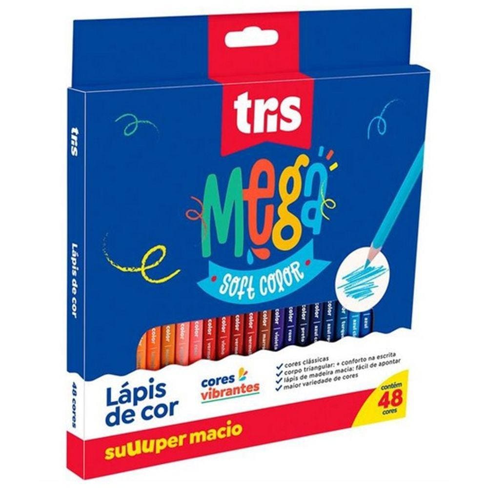 Lapis Cor Tris Mega Soft Cjto 48Cor