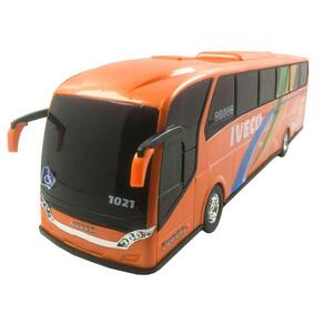 Kit Caminhão Iveco Baú + Ônibus de Brinquedo Iveco Menino