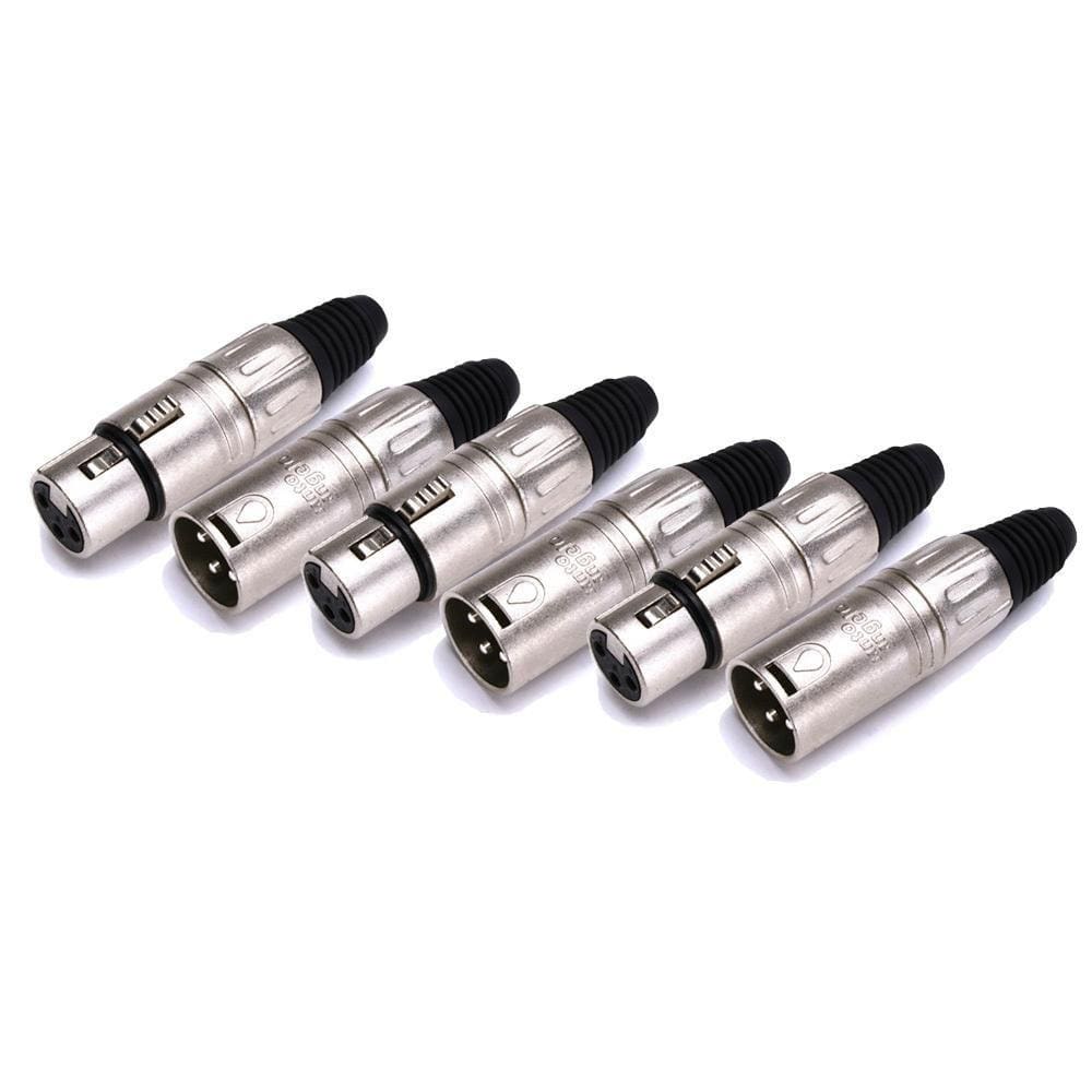 3 Pares de Plug XLR Cabo Linha Santo Angelo