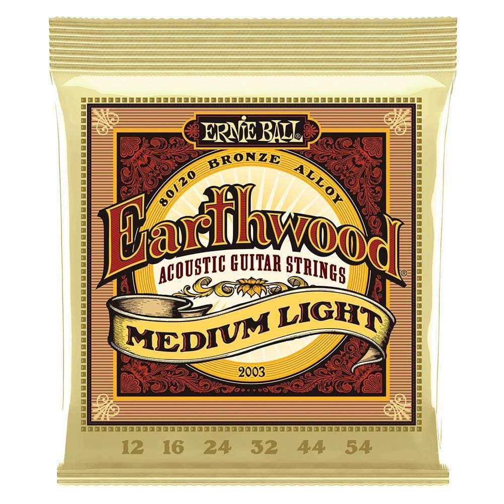 Encorodoamento Violão Ernie Ball 2003 Earthwood Medium Light Bronze Acoustic Aço .012