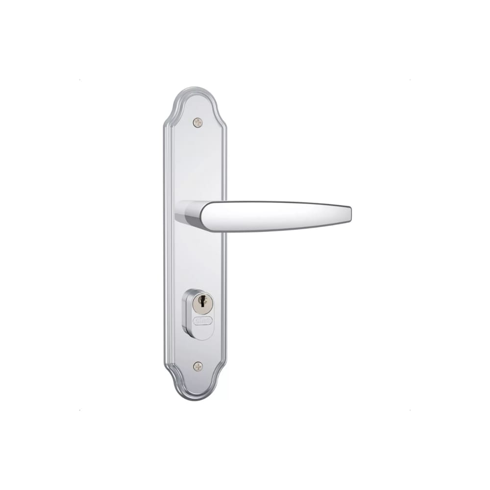 Fechadura Para Porta Stam Externa 803/33 Espelho Inox Cromado 40mm