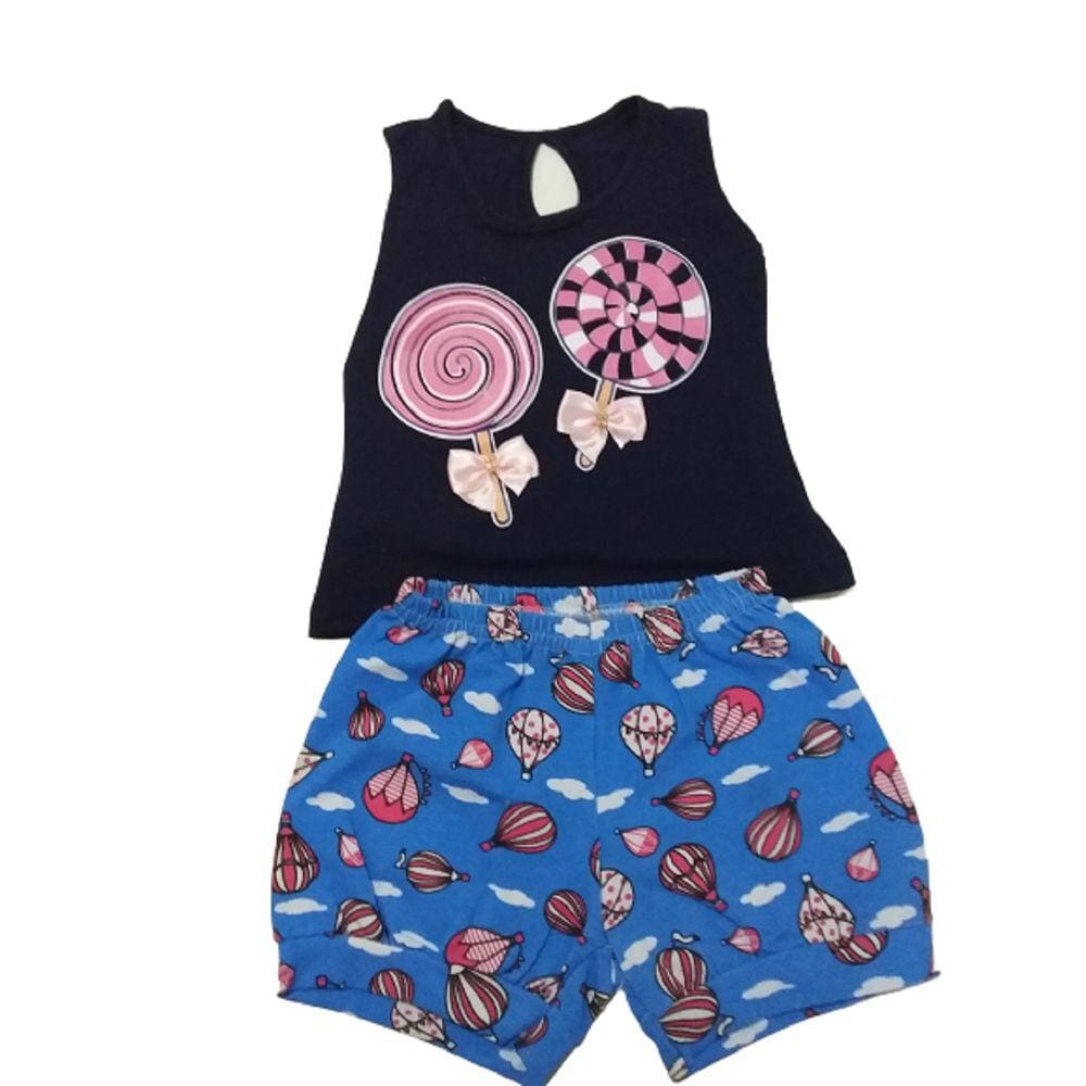 Conjunto infantil Feminino Pirulito Lauma
