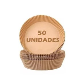 Kit 50 Assadeiras De Papel Para Air Fryer Forma Descartavel