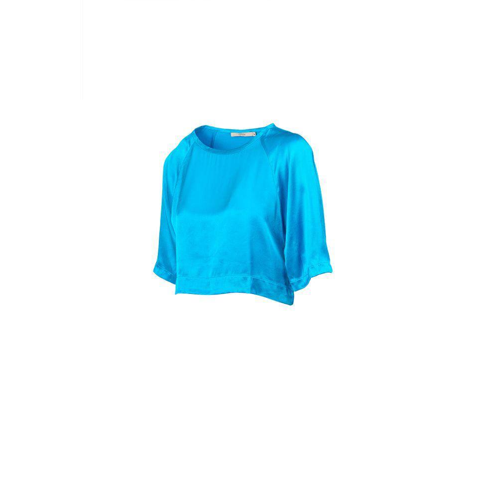 Blusa Open Azul Magnifico Feminino