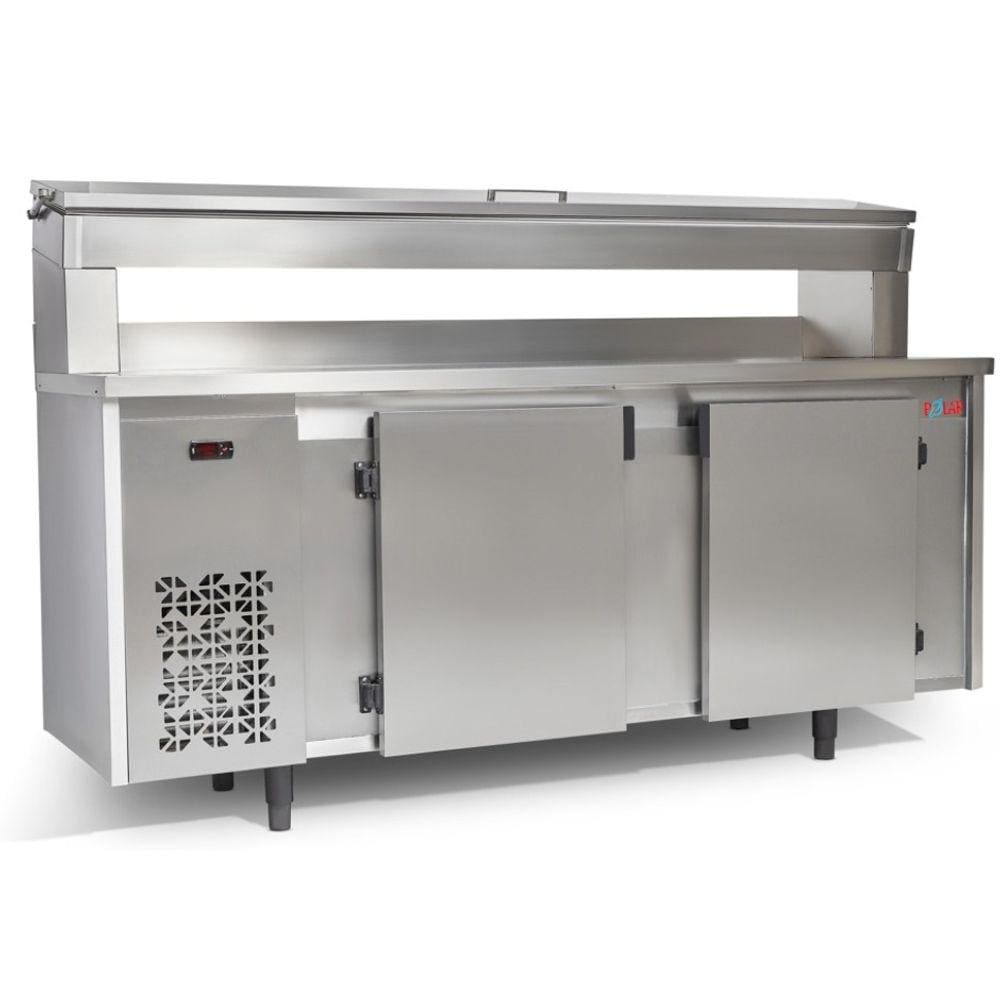 Balcão de Encosto com Condimentador Inox Polar BFEIPC-200 127v