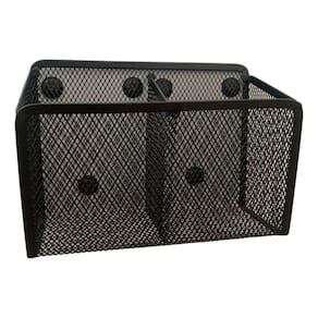 Porta Marcador Quadro Branco Aramado Imantado Duplo Preto
