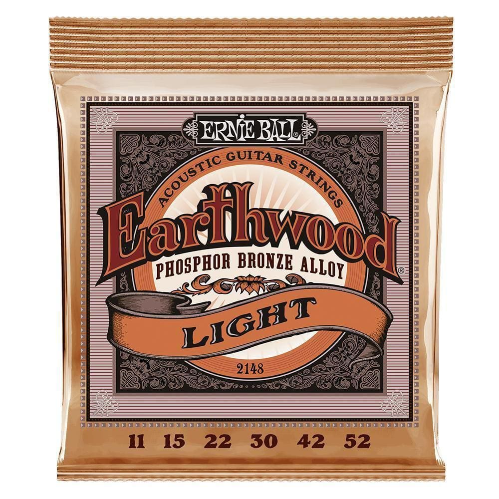 Encorodoamento Violão Ernie Ball 2148 Earthwood Light Phosphor Bronze Acoustic Aço .011