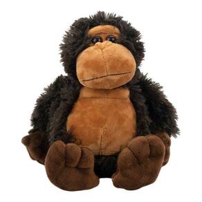 Chaveiro Chaveirinho De Pelúcia Gorila Marrom 18cm