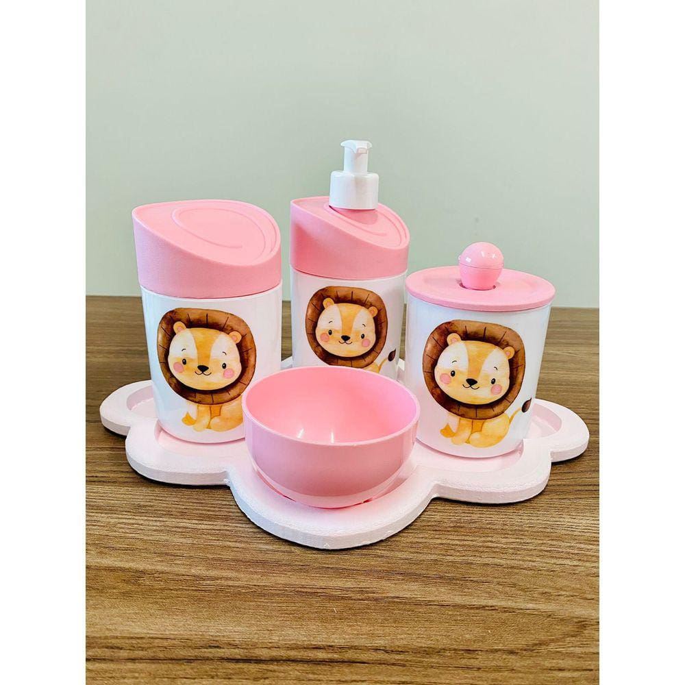 Kit Três Leões c/BANDEJA NUVEM COLOR