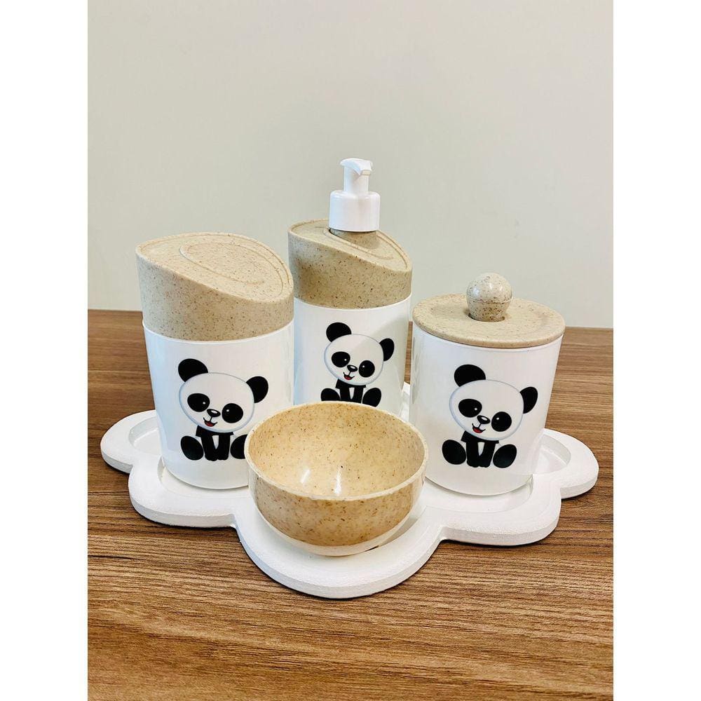 Kit Higiene Pandinha c/BANDEJA NUVEM COLOR